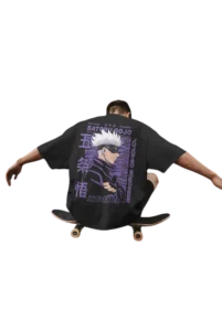 Rocky Fab Gojo Satoru Oversized Anime T-Shirt5