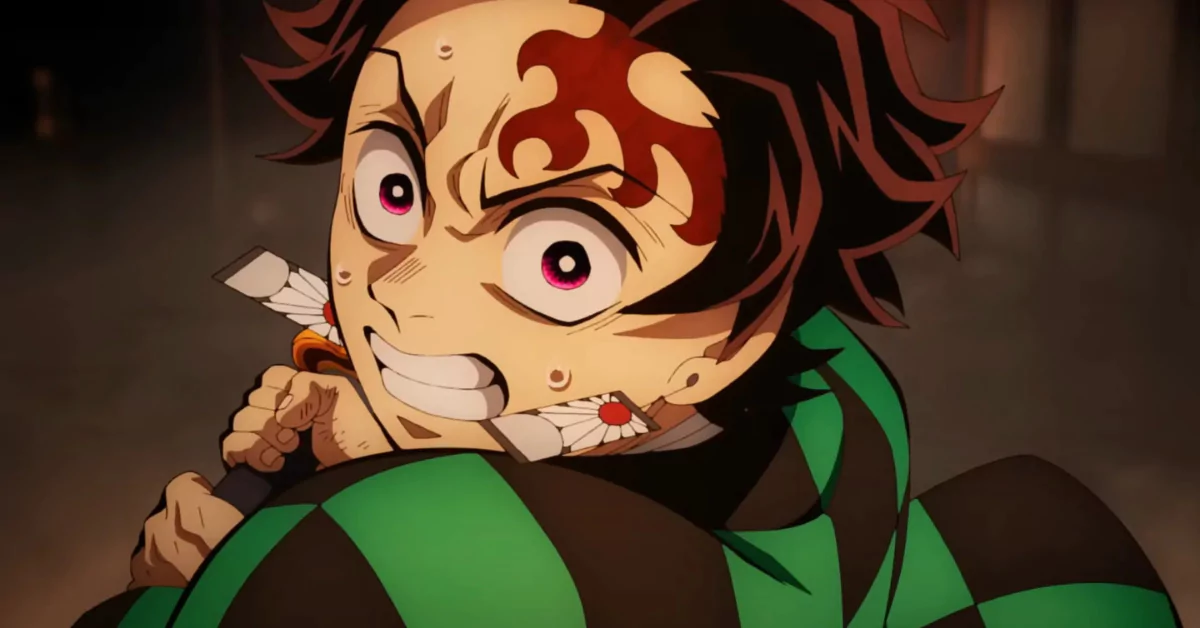 Tanjiro and Akaza Fight Agains
