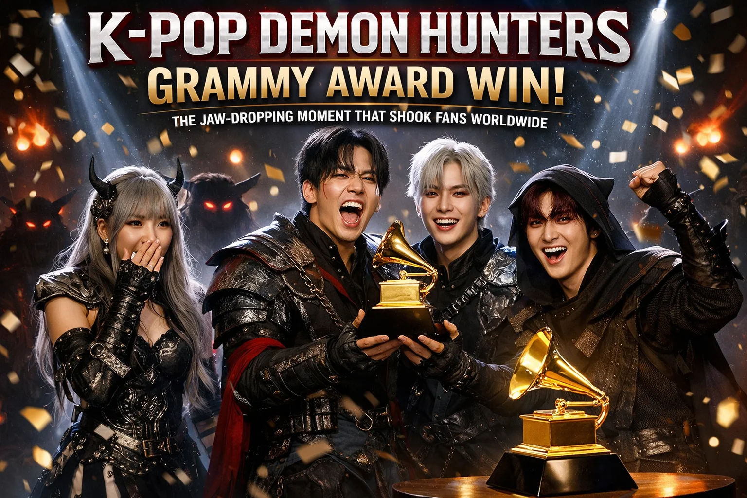 K-Pop Demon Hunters Grammy Win 2026 | Shocking Moment